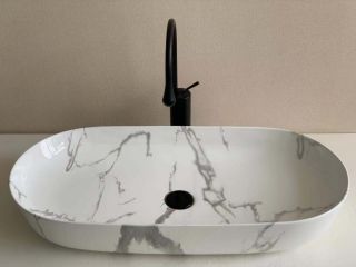 Раковина  CeramaLux 350 белая 81 см